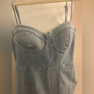 Jean jumpsuit size medium
